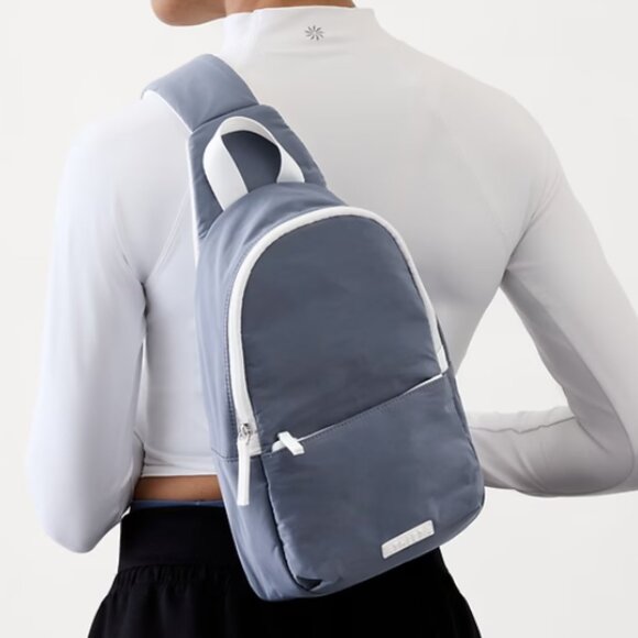 Athleta All About Sling Bag- Shadow Blue, New, never used - Picture 1 of 5